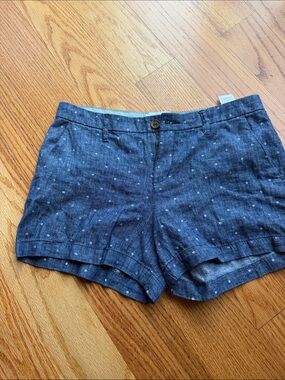 Old Navy Navy Blue Polka Dot High-Waist Shorts